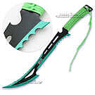 Product image for Zombie Killer Full Tang Green Hero Machete