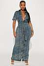 Vestido Maxi de Mezclilla Kara - Azul | Xs