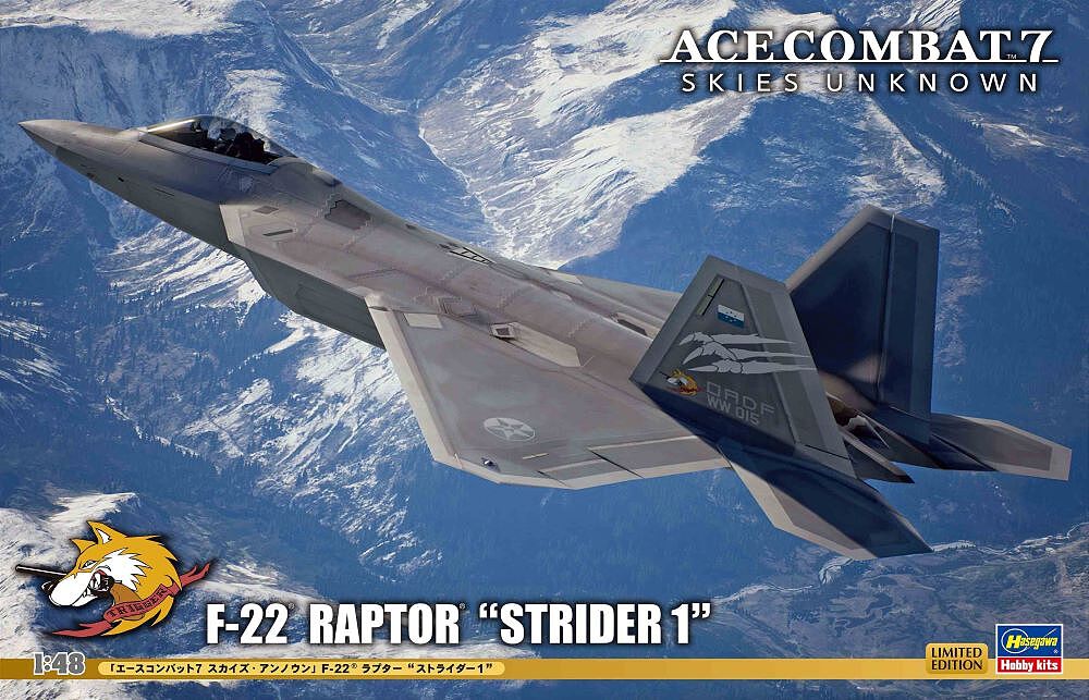 F-22 Raptor Mobius 1 Fighter (Based on Aces Combat 7 Skies