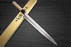 堺孝行Hakugin INOX 镜面日本厨师用柳叶刀（生鱼片） 270mm |日本刀