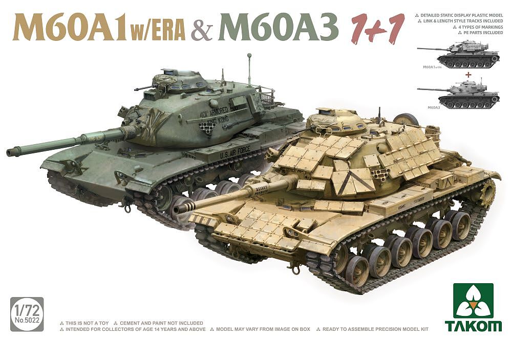 USMC M60A1 RISE (Passive) Tank 1/72 Academy