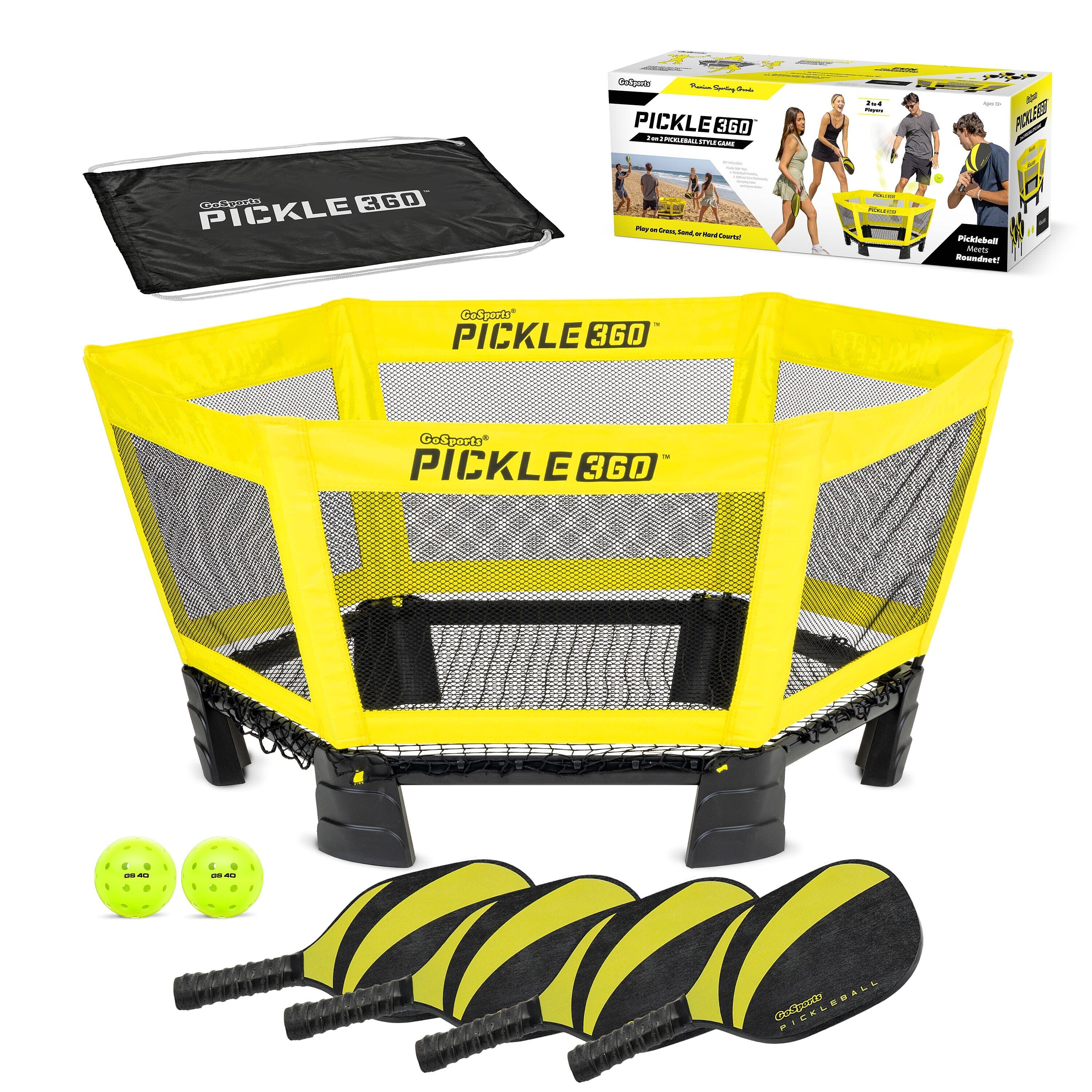 Pickleball Balls, GS40 Regulation 4-pk | GoSports – PlayGoSports.com