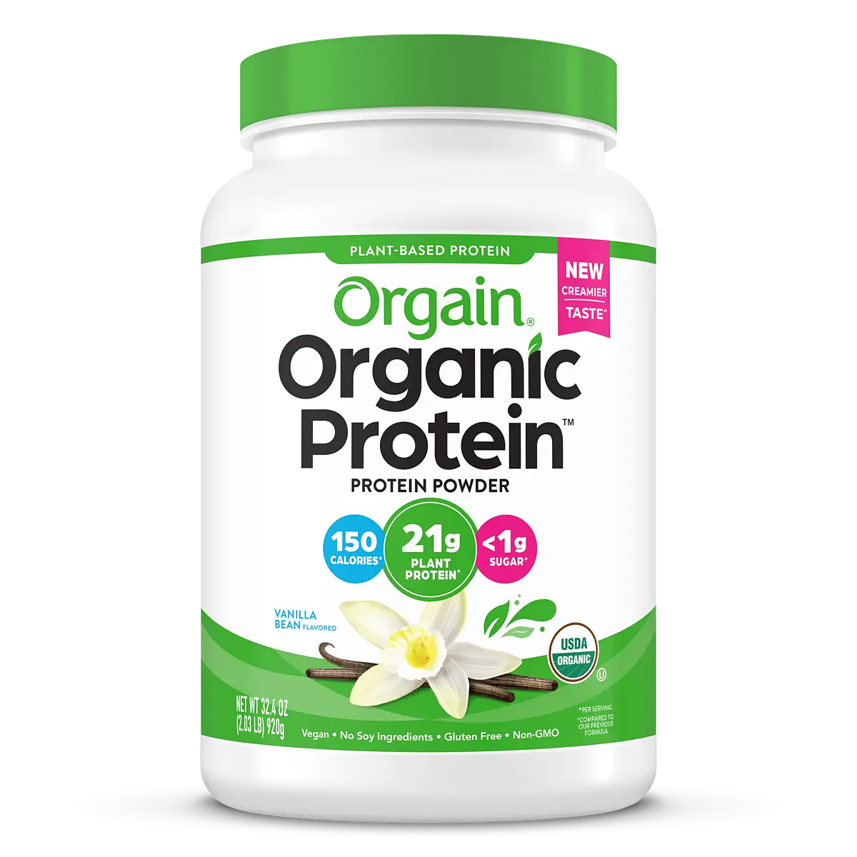 Organic Protein Plant Based Protein Powder - Vanilla