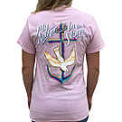 Product image for Southern Attitude Preppy Anchor In The Storm Pink T-Shirt