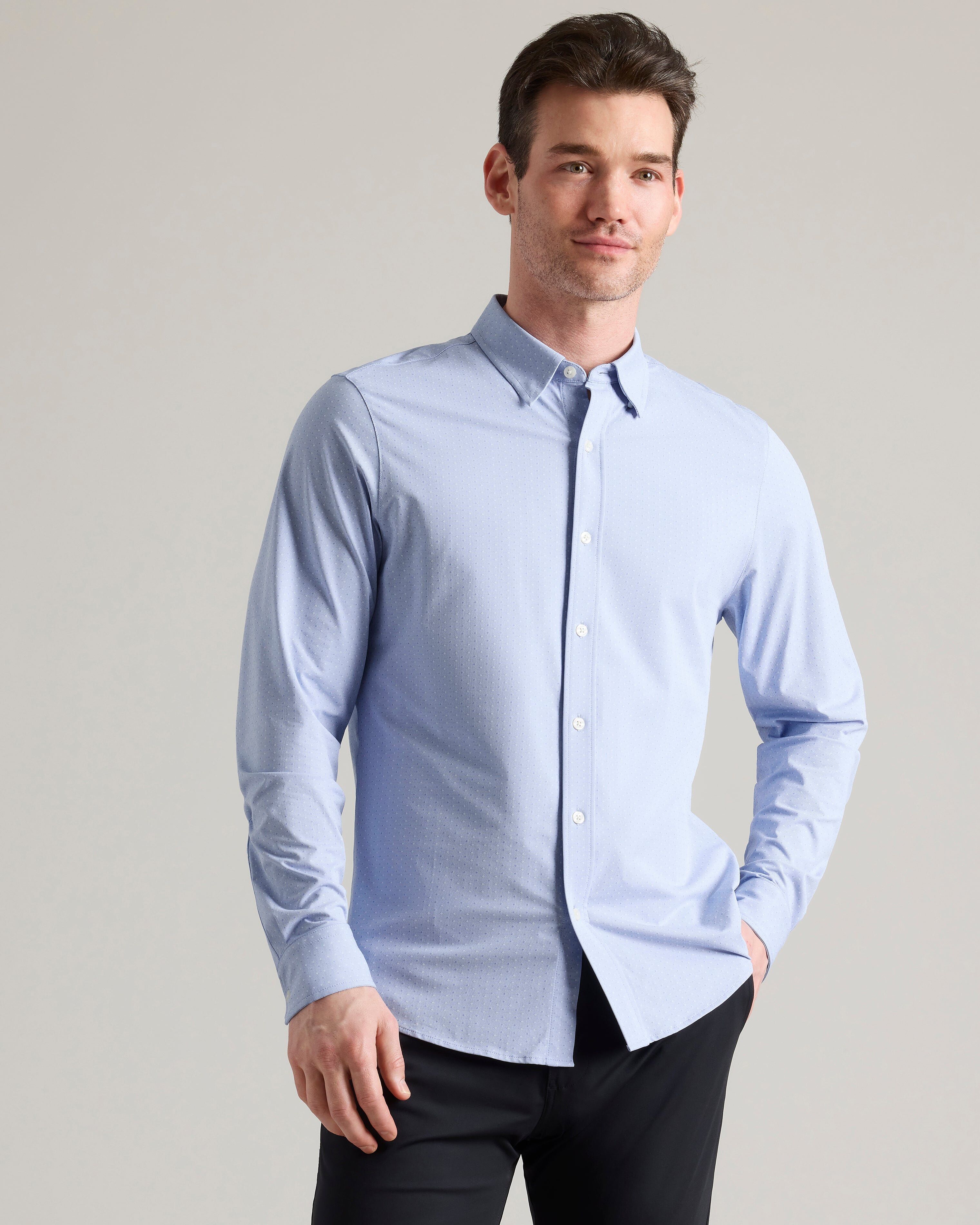 [OFFLINE] Commuter Shirt - Slim Fit -- Blue Dot