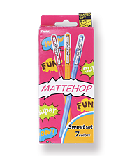 Pentel Matte Hop Gel Pen Original Set (7 Colours)