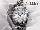 Product image for DJ36003 Rolex Datejust 116234 Fluted Bezel Silver Jubilee Diamond Dial