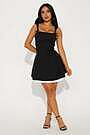 evangelina mini dress Vestido Mini Evangelina - Negro