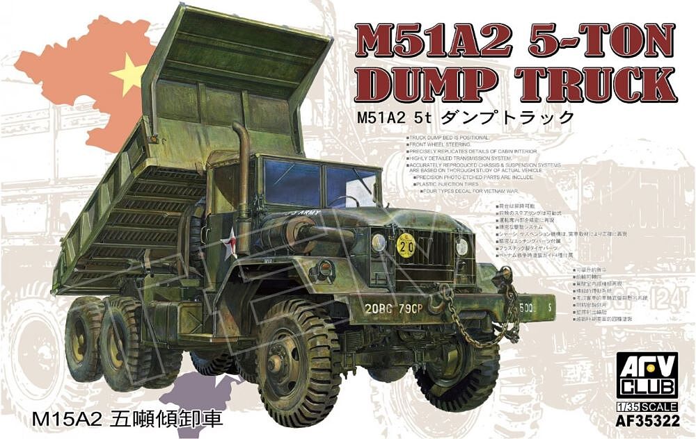 US M35A1 Quad .50 Gun Truck Vietnam War 1/35 AFV Club