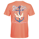 Product image for Southern Attitude Anchor In The Storm Coral T-Shirt