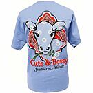 Product image for Southern Attitude Cute & Bossy Cow T-Shirt