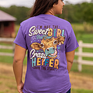 Product image for Girlie Girl Originals Sweet Crazy Heifer T-Shirt