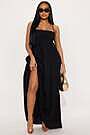 heidi flowy maxi dress - black reviews Heidi Dress – Hell Bunny main image 1