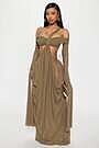 alora mesh maxi dress - olive Alora Mesh Maxi Dress - Olive