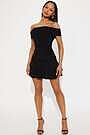 Teagan Strapless Mini Dress - Black | Fashion Nova