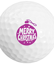 Merry Christmas Tree personalised golf balls, 12 ball pack from