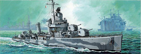 USS Southerland DD-743 Gearing Class Destroyer 1945 w/Full Hull 1