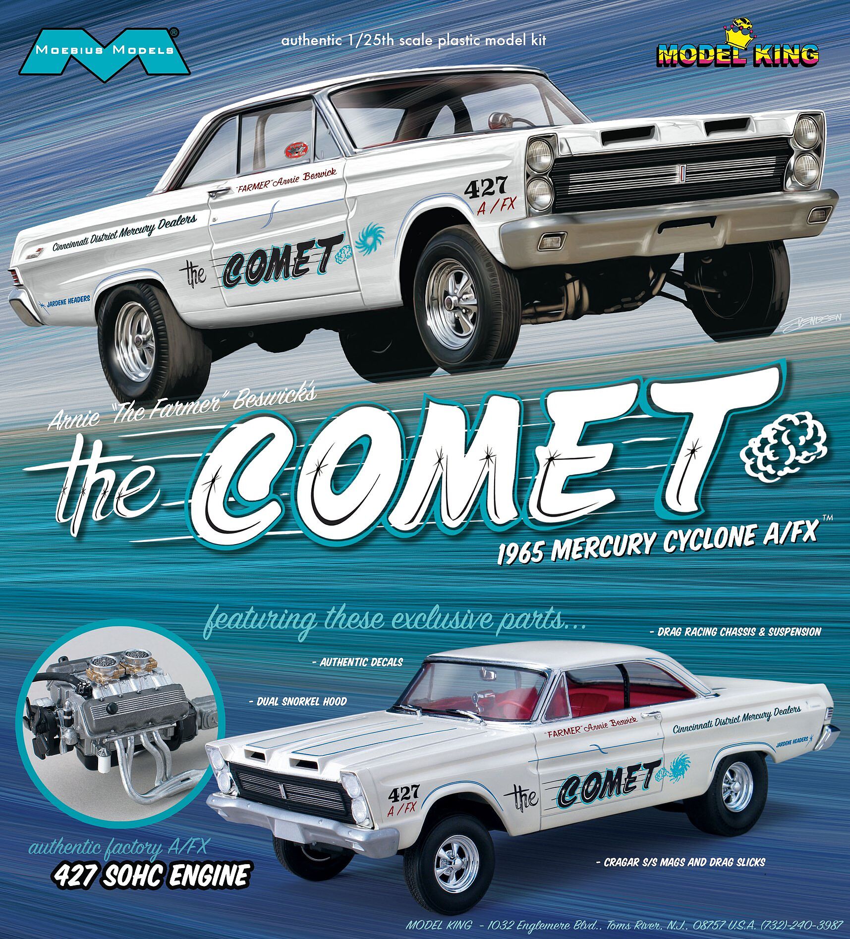 1965 Mercury Comet Cyclone 1/25 Moebius