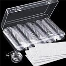 Product image for 100 x Coin Capsules + Storage Container