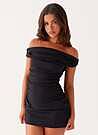 molins off the shoulder mini dress black Morgan AMARA MAXI DRESS this dress is a Women Black Short Sleeve Color:Green - Back Order