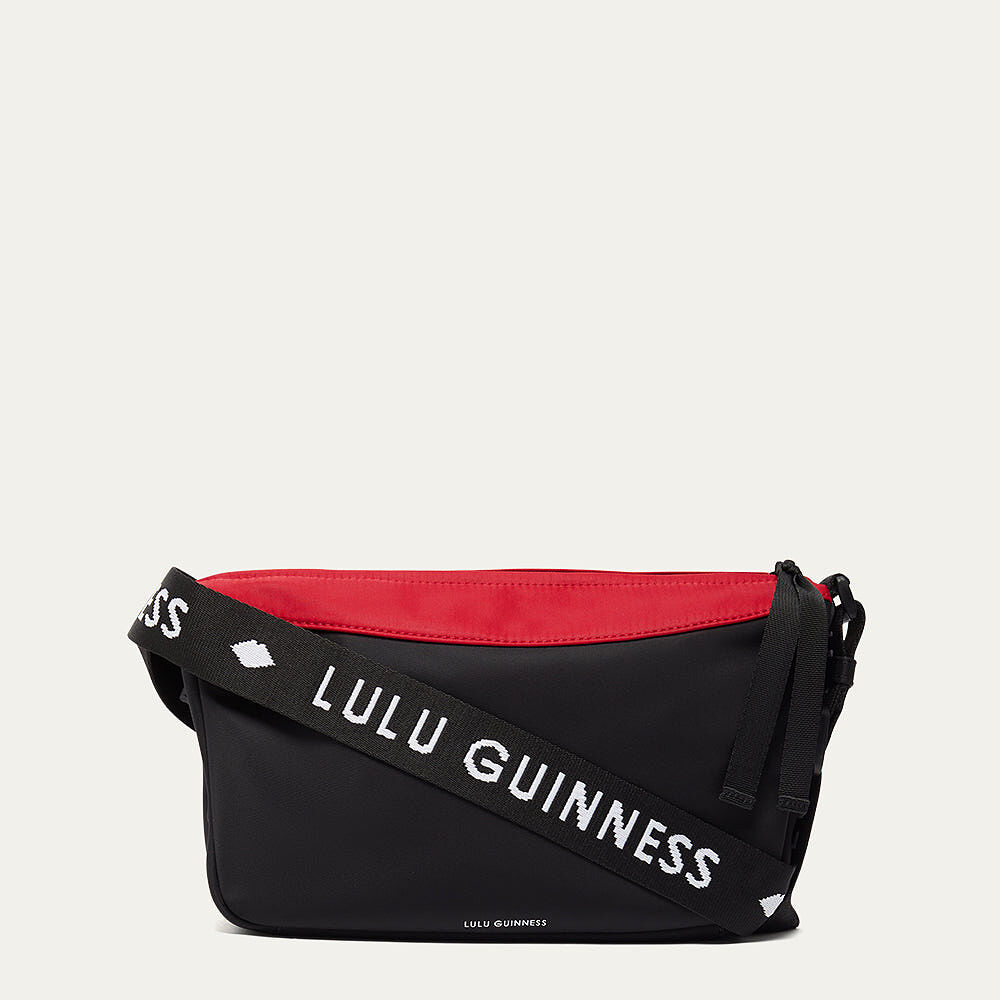 Black Satin Bow Monroe Clutch Bag | Lulu Guinness