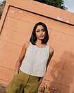 Product image for BAY cropped linen top