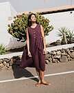 Product image for Sleeveless maxi MAMA linen dress