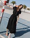 Product image for SAVANNAH waisted linen dress