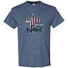Product image for Southern Couture Soft Red, White And Blessed USA T-Shirt