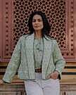 Product image for Sunita Quilted Jacket in Tulsi Green