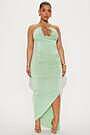Bethany Asymmetrical Ruched Maxi Dress - Green | Fashion Nova Bethany Asymmetrical Ruched Maxi Dress - Green | Fashion Nova