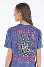 Product image for Simply Southern Good Energy Washed Navy T-Shirt
