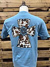 Product image for Southern Chics Jewel Cow Cross Comfort Colors T Shirt