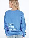 Product image for Simply Southern Love Lapis Long Sleeve Crew Sweatshirt
