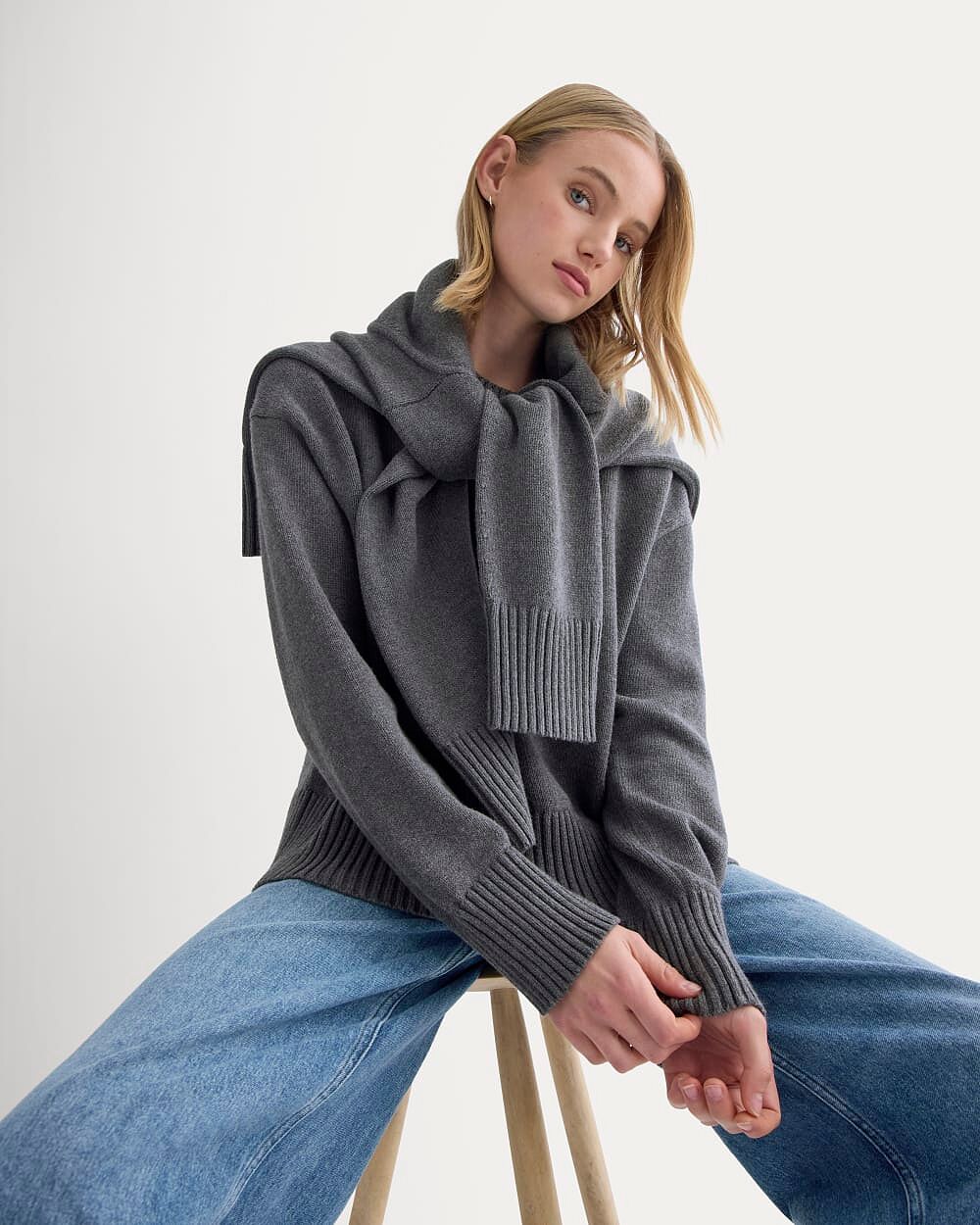 The Boxy Sweater in Everyday Cotton