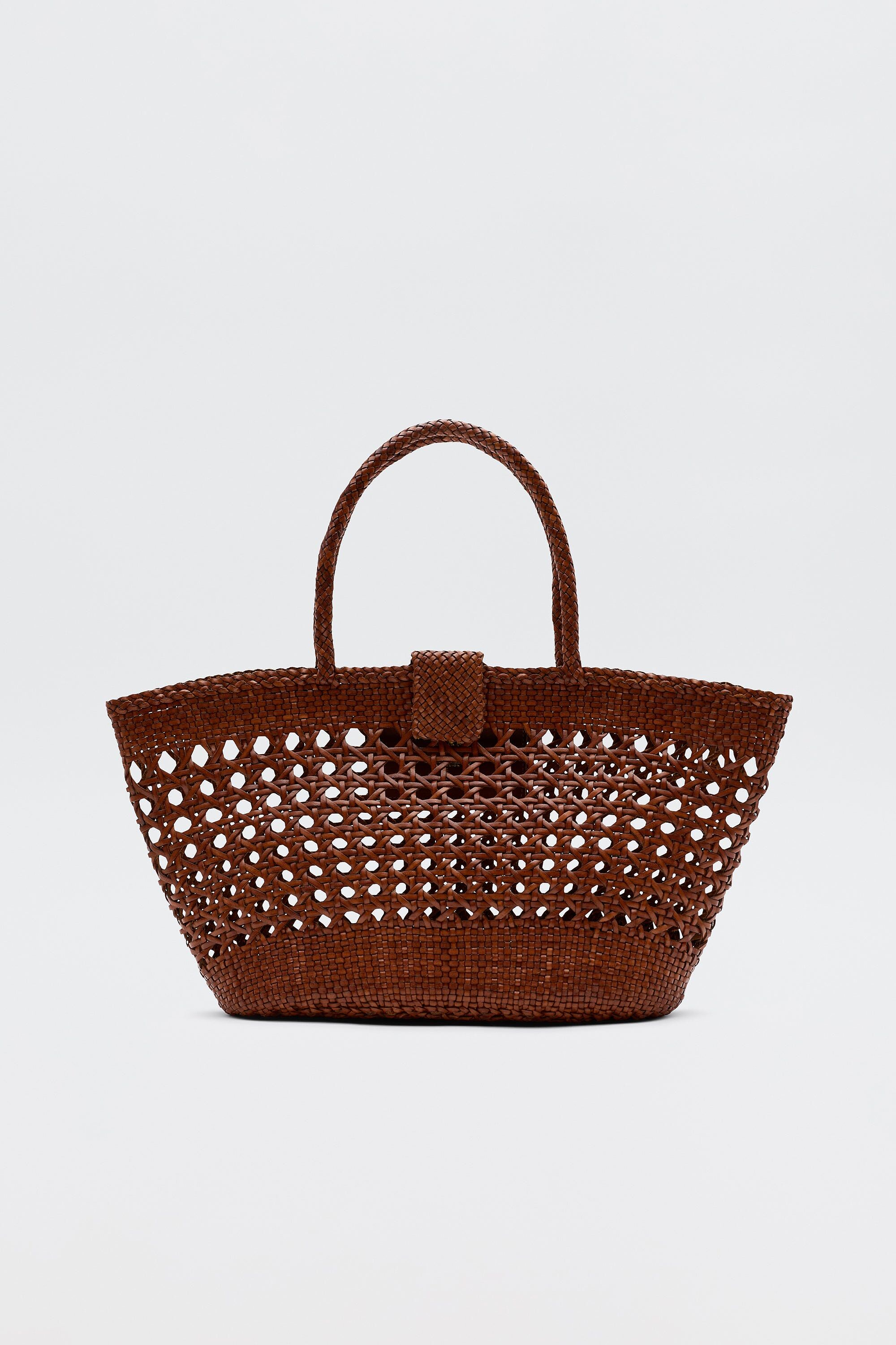 Lucine Leather Bag in Dark Brown | RIXO ⋆