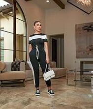 Minka (Ivory/Black Midi Dress)