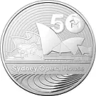 Product image for 2023 $1 Sydney Opera House 50th Anniversary 1oz Silver BU Coin