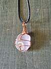Product image for ROSE QUARTZ COPPER PENDANT
