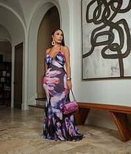 Genae (Yellow Multi Maxi Dress)