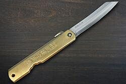 稀少 江戸後期 小柄小刀 銅製 在銘 刀装具 刃渡り11.7cm 稀少 江戸後期 小柄小刀 銅製 在銘 刀装具 刃渡り11.7cm 稀少