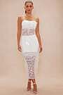 tia a-line dress in white sequin Tia A Line White Sequin Dress