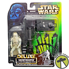 Product image for Star Wars Deluxe Snowtrooper Action Figure With Blaster 1996 Kenner 69724 NRFP
