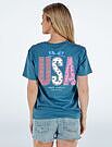 Product image for Simply Southern Lace USA Comet T-Shirt