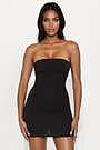 the gracie knit mini dress black Madison Pinafore Dress in Plaid Black and White  motelrocks-com-us