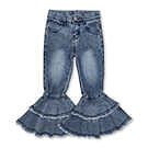 Product image for Denim Bell Bottom Jeans- Medium Wash