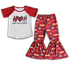 Product image for Peach Love Chiefs Bells Outfit