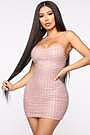 never miss a bead mini dress Naila Almond Beaded Linen Mini Dress