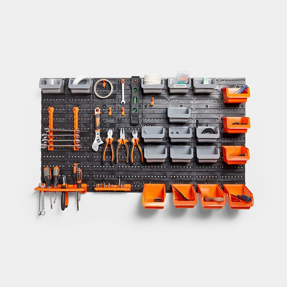 44pc Storage Bin &amp; Hook Set