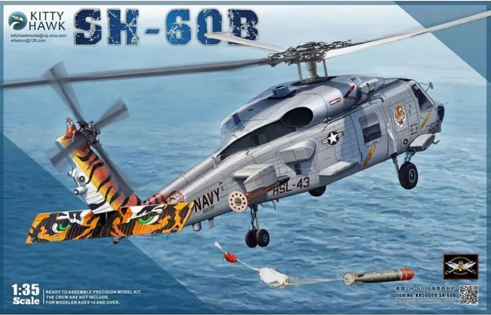 MH-60S Knighthawk Helicopter 1/35 Kitty Hawk Models
